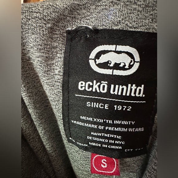 Ecko Unltd. Mark grey polo shirt size small menswear - Picture 8 of 9